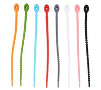 10 PCS Fascette Autobloccanti Fermacavi Silicone Fascetta in Per