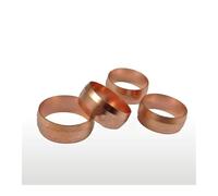 10 PCS Fit 16mm Tube OD CopperFerrule Ring For Compression Union 10 PCS Fitting Water Gas Oil