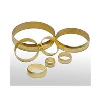 10 PCS Fit 6mm Tube OD BrassFerrule Ring For Compression Union 10 PCS Fitting Water Gas Oil