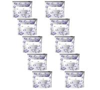 10 Pcs Foglio di alluminio ispessito Sacchetti sigillati Dimensioni portatili Soluzioni alimentari ermetiche per cena pranzo foglio di alluminio Cerniere Sacchetto con cerniera