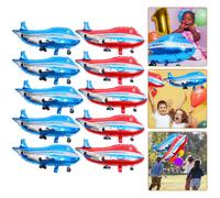10 Pcs Foil Balloon Bomboniere Gonfiabili Decorazioni Per Feste Tema Aereo