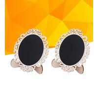 10 Pcs Lavagna Nera Gesso Ornamento Della Scheda Di Mini Chalkboard Sign Food