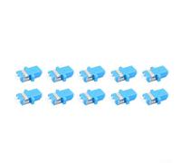 10 PCS LC a LC fibra ottica adattatori compatibili con monomodale e multimodale fibra ponticelli per l'uso in pannelli di toppa e sistemi di comunicazione in fibra