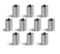 10 PCS M10 to M8.15mm Stainless Steel M10 Threaded Insert to M8 Thread Adapter, Adattatore Filettatura,Kit Inserzione Filettata, Dado Riduzione Precisione