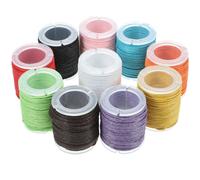 10 Pcs Macrame Bracelet Cordino Cotone Cerato Cordoncino Cordone Della Collana