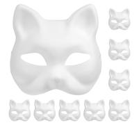 10 Pcs Maschere Di Animali Maschera Da Gatto in Costume Semplice