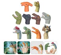 10 Pcs Miniature Animal Puppets Dinosaur Finger Marionette Da Dita Animali