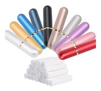 10 Pcs Multi-color Olio Essenziale Nasale Inalatori Tubi di Alluminio Personale Vuoto Riutilizzabile Elegante Inalatore con Stoppini Tube d'inhalation nasale d'huiles essentielles