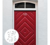 10 Pcs Numeri Civici Moderni in Metallo Di Porta Resistenti Alle Intemperie