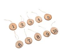 10 Pcs Numeri Per Tavoli Ristorante Segni Di Da Tavolo Tabelle Rustiche