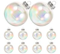 10 Pcs Ornamenti Sospesi Sfere Di Plastica Riempibili Fai -da -te