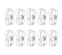 10 PCS Paracolpi Porta in Silicone Trasparente, Gommini Fermaporta per Maniglia Porta Interna, Protezione Antiurto per Muri e Mobili, Facile da Installare, Invisibile, Riutilizzabile e Universale