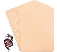 10 Pcs Pelle Sintetica Tattoo, Professionale Pelle Per Tatuaggi Bifacciale, Silicone Pelle Pratica Tatuaggio Per Testare Macchinette Per Tatuaggi, per Principianti e Artisti, Tatuatori Esperti