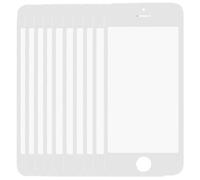 10 PCS per iPhone 5 e 5S Lente esterna in vetro per schermo anteriore (bianca)