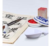 10 Pcs Piastra Di Inchiostro Plastica Kit Calligrafia Tavolozza Dei