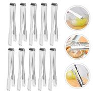 10 Pcs Pinza Da Cucina Acciaio Inox Pinze Per Ghiaccio Cubetti Di