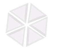 10 Pcs Plastica Per Triangolo Stati Strass Perle Nail Art di Cristallo Vassoi di Ordinamento Bianco