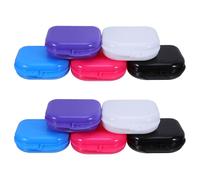 10 Pcs Porta Dentiera Contenitore Custodia Per Protesi Tascabile Parziale