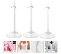 10 Pcs Porta Figurine Espositori Per Giocattoli Mini Mannequin Stand