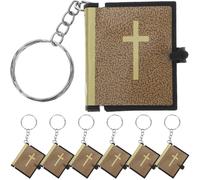 10 Pcs Portachiavi Libro Decorazione Per Il Tastiera Pendente Della Borsa