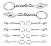 10 Pcs Portachiavi Musica Nota Musicale Arredamento Di Note Musicali
