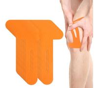 10 Pcs PreCut Nastro Kinesiologico Tape Kinesiologico Muscolare Kinesio Tape Nastro Kinesiologico Sportivo per i Muscoli per Il Ginocchio Articolazioni Supporto Muscolare (arancione)