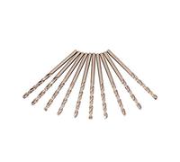 10 Pcs Punta da trapano M35 in cobalto, HSS-CO Set Punte da trapano 1-5mm per foratura su acciaio inossidabile(2mm)
