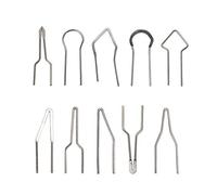 10 PCS Punta di filo per saldatura Set pennello a bruciare legno Accessorio macchina intercambiabile diversi progetti bruciatura del Facile rendering Pittura Disegno Linee Calligrafia capelli seta