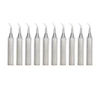 10 Pcs Punta per Saldatori, Punta di Ricambio Universale per Stazione di Saldatura, Rame Senza Ossigeno - Elevata Conducibilità Termica, Resistente al Calore, per Elettrico (Tipo IS (testa a gomito))