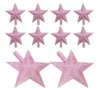10 Pcs Puntale Oro Albero Natale Per Di Stelle Topper Della Stella Dell'albero