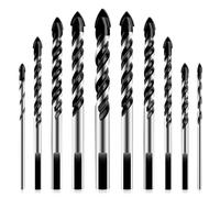 10 Pcs Punte da Trapano per Gres Porcellanato Professionali in Ceramica,Calcestr