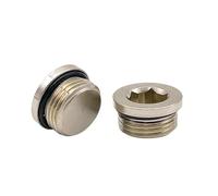 10 pcs Rame Testa Esagonale Tappo Terminale Set Filettatura Maschio Raccordi Pneumatici M5 1/8 1/4 3/8 1/2(10Pcs M5)