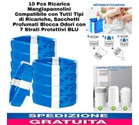 10 Pcs Ricarica Mangiapannolini Compatibile con Tutti Tipi di Ricariche