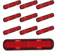 10 Pcs Riflettore Per Auto Catarifrangente Sulla Sicurezza Riflettori Di