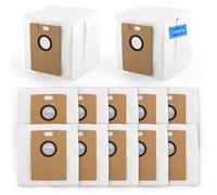 10 PCS Sacchetti per la polvere per Tapo RV30 Max Plus/Tapo RV20 Max Plus RVA202 3L Grande Capacità Sacchetti di Ricambio per la Polvere Filtrazione Efficace a 4 Strati Robot Aspirapolvere Accessorio