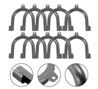 10 Pcs Scarico Lavatrice Portagomma Kit Supporto Tubo Clip Forma Di Per Il