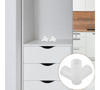 10 Pcs Scarpiera Per Armadio in Stoffa Giunto Asta Connettori Plastica