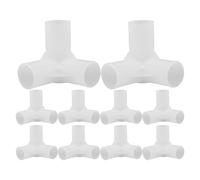 10 Pcs Scarpiera Per Armadio in Stoffa Tubi Plastica Parti Del Connettore Della