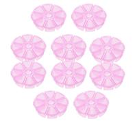 10 Pcs Scatola Porta Gioie Barattoli Con Coperchio Portapillole Rotondo