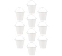 10 PCS Secchi Decorativi Secchielli Piccoli Latta Secchio Decorativo