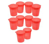 10 Pcs Serbatoio Dell'alimentatore Per Esche Porta Pesca Lombrichi