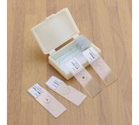 10 PCS/Set Vetrini Microscopio Preparati Biologici Per Preparato Diapositive