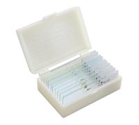 10 PCS/Set Vetrini Microscopio Preparati Per Biologici Insetti Preparato