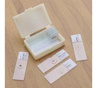 10 PCS/Set Vetrini Preparati Per Microscopio Biologici Preparato Diapositive