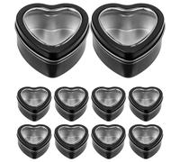 10 Pcs Small Tin Container Heart Shaped Box Scatole Per Biscotti