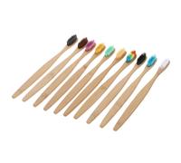 10 Pcs Spazzolini Bamboo Toothbrushes Spazzolino Da Denti Per La Pulizia