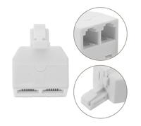 10 Pcs Splitter Telefonico Universale Modulare Adattatore Sdoppiatore