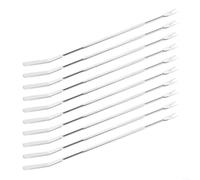 10 Pcs Stainless Steel Seafood Forks 17cm Crab Pick | Dual-end design, spoon scoop and fork pick, easy meat removal, 17cm length, silver finish