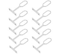 10 Pcs Supporto Per Palo Staffa Asta Dell'armadio Guardaroba Portacanne Presa