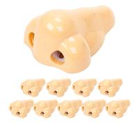 10 Pcs Temperamatite a Forma di Naso, 5.8x4.5x3 cm - Temperino Divertente per Scuola, Ufficio, Regalo(Carne)